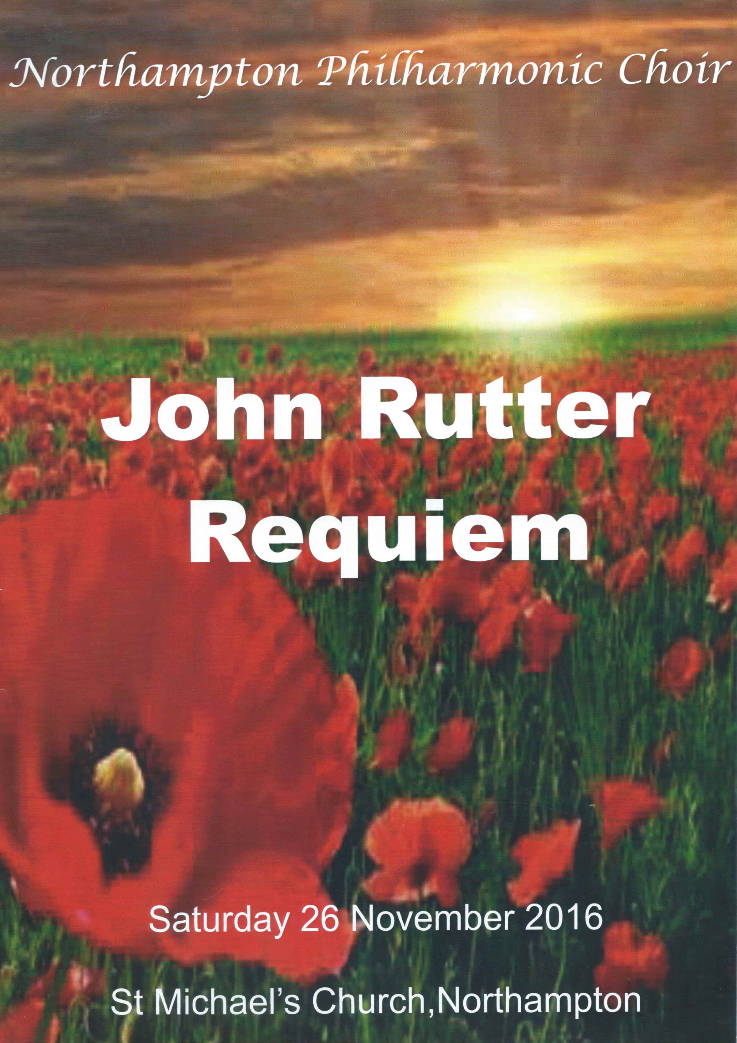 A Northampton Choral Performance of John Rutter Requiem at St Michael's Church in November of 2016